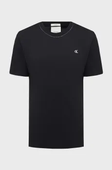 Мужская черная футболка CONTRAST Черный S Calvin Klein LV04LF223G