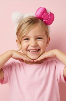 Пов’язка на голову Hello Kitty - білий