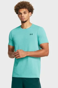 Мужская бирюзовая футболка Vanish Seamless SS Бирюзовый S Under Armour 1382801-482