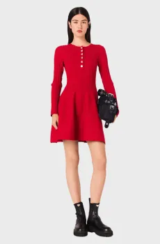 Женское красное платье Красный 34 MAJE MFPRO04379_Red