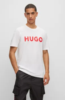 Мужская белая футболка Белый XL HUGO 50467556;100