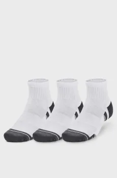 Белые носки (3 пары) UA Performance Cotton 3p Qtr Белый 47.5-50.5 Under Armour 1379528-100