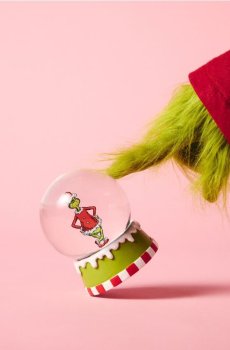 Різдвяна снігова куля Grinch - блідо-зелений