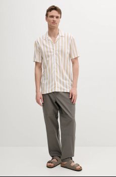 Рубашка с примесью льна Lindbergh