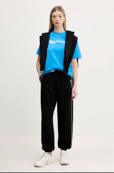 Хлопковая футболка Karl Lagerfeld Jeans