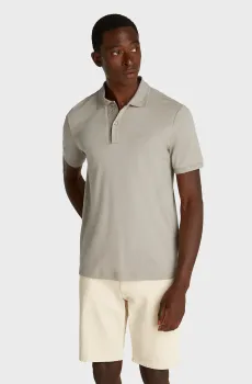 Мужское бежевое поло LIQUID TOUCH TEXTURE Бежевый M Calvin Klein K10K114135