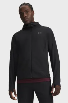 Мужское черное худи M Explor Offgrid FZ Hoodie-BLK Черный S Under Armour 6013495-001