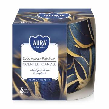 Ароматическая свеча Bispol Scented Candle Aura Eucalyptus-Patchouli, 100 г (SN71S-60)
