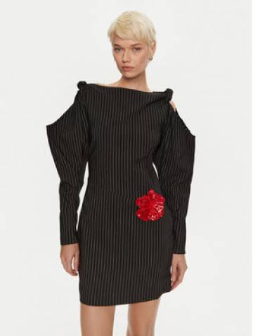 ROTATE Коктейльна сукня Linny 1135502470 Чорний Regular Fit