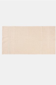 Однотонний бавовняний рушник - бежевий
