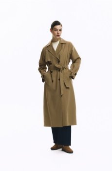 Reserved - Тренч з поясом - бежевий - 129IT-80X