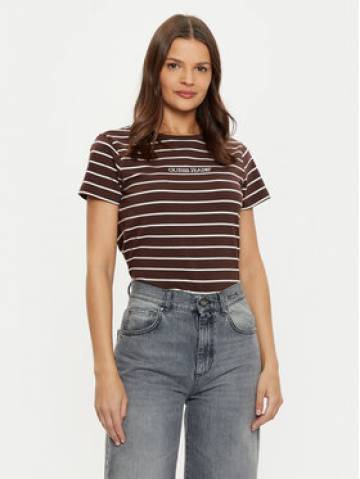 Guess Jeans Футболка W4BI53 KCIE1 Коричневий Regular Fit Guess Jeans Футболка W4BI53 KCIE1 Коричневий Regular Fit