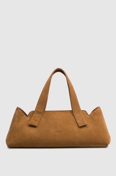 Коричневая замшевая сумка Linea
