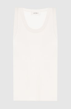 Белый топ в рубчик Ina из кашемира