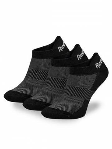 Reebok Набір 3 пар низьких шкарпеток unisex R0356P-SS24 (3-pack) Чорний Reebok Набір 3 пар низьких шкарпеток unisex R0356P-SS24 (3-pack) Чорний