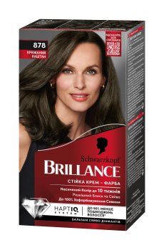 Интенсивная крем-краска для волос Brillance 878 Ледяной каштан, 160 мл