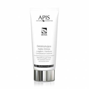 Гелевая маска для лица Apis Natural Cosmetics Professional Detox Gel Mask With Carbon Bamboo, 200 мл Гелевая маска для лица Apis Natural Cosmetics Professional Detox Gel Mask With Carbon Bamboo, 200 мл