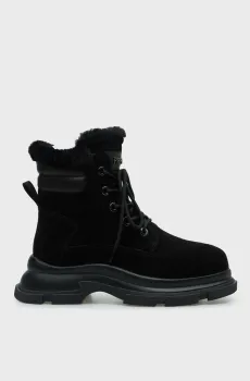 Женские черные замшевые ботинки Le Blanc Черный 37 PRPY PRFAS7711W