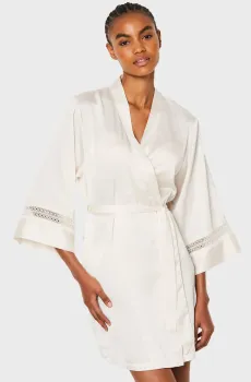 Женский белый пеньюар FEELING Белый M Etam 6550899