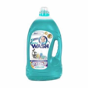 Гель для стирки цветных вещей Doctor Wash Color, 168 стирки, 4.2 кг Гель для стирки цветных вещей Doctor Wash Color, 168 стирки, 4.2 кг