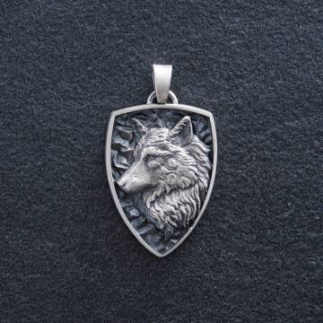 Серебряный кулон "Волк" (возможна индивидуальная гравировка) 7110 Серебряный кулон "Волк" (возможна индивидуальная гравировка) 7110