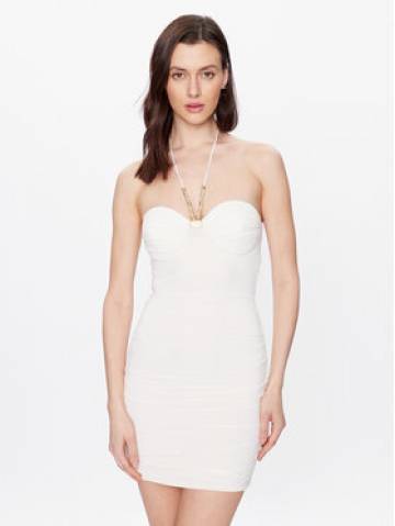 Elisabetta Franchi Коктейльна сукня AB-435-32E2-V400 Білий Slim Fit Elisabetta Franchi Коктейльна сукня AB-435-32E2-V400 Білий Slim Fit