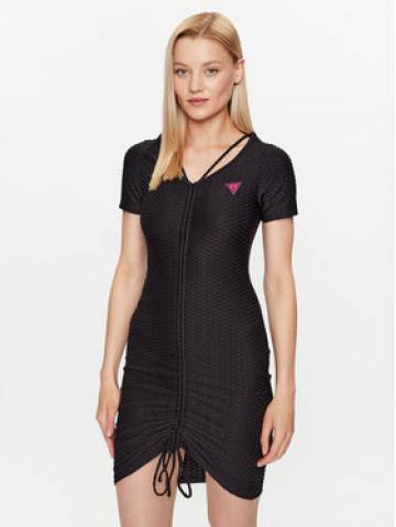 Guess Повсякденна сукня Delma V3YK05 KBOA2 Чорний Slim Fit Guess Повсякденна сукня Delma V3YK05 KBOA2 Чорний Slim Fit