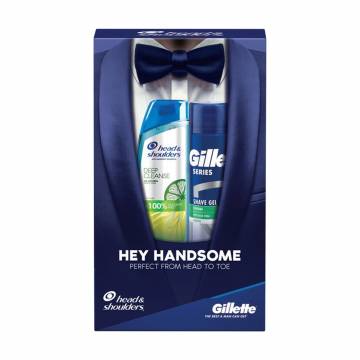 Подарочный набор мужской (шампунь Head & Shoulders, 300 мл + гель для бритья Gillette, 200 мл) Подарочный набор мужской (шампунь Head & Shoulders, 300 мл + гель для бритья Gillette, 200 мл)