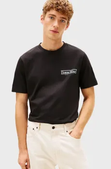 Мужская черная футболка COAST PHOTO Черный L Tommy Hilfiger MW0MW41465