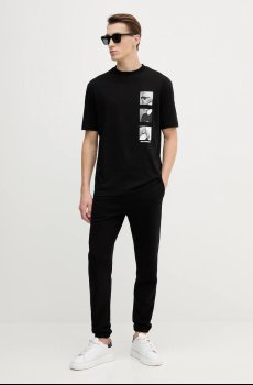 Хлопковая футболка Karl Lagerfeld