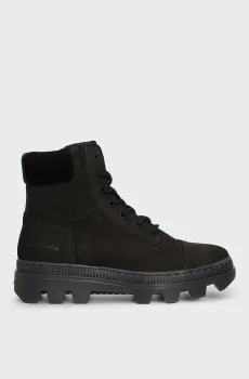 Женские черные кожаные ботинки Noxer Boot Mid W Черный 37 G-Star RAW D26648,01