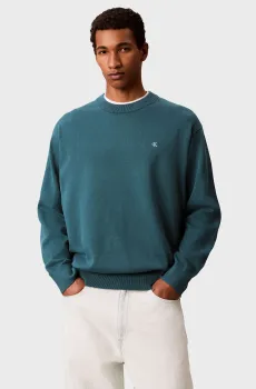 Мужской бирюзовый свитер RELAXED Бирюзовый XL Calvin Klein Jeans LV04RC309G