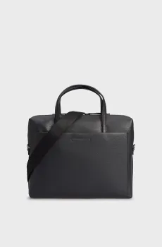 Мужская черная сумка для ноутбука MODERN METAL LAPTOP BAG Черный ONESIZE Calvin Klein K50K510537