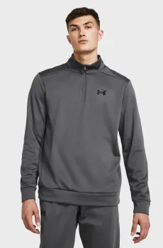 Мужская темно-серая спортивная кофта UA Armour Fleece 1/4 Zip Серый M Under Armour 1373358-025
