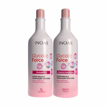 Набор для волос Inoar Glycolic Force (шампунь, 1 л + кондиционер, 800 мл) Набор для волос Inoar Glycolic Force (шампунь, 1 л + кондиционер, 800 мл)
