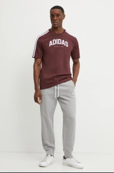 Хлопковая футболка adidas M C COLLE Collegiate