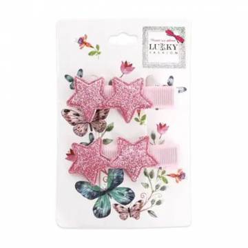 Заколки для волос Lukky Звездочки, розовые, 2 шт (T18454) Заколки для волос Lukky Звездочки, розовые, 2 шт (T18454)