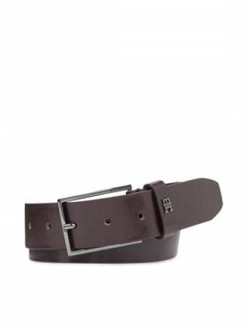 Tommy Hilfiger Чоловічий ремінь Th Imd 3.5 Adj AM0AM12180 Коричневий Tommy Hilfiger Чоловічий ремінь Th Imd 3.5 Adj AM0AM12180 Коричневий