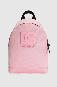 Детский розовый рюкзак с монограммой DG