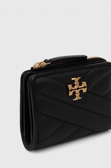 Кожаный кошелек Tory Burch женский цвет чёрный Кожаный кошелек Tory Burch женский цвет чёрный