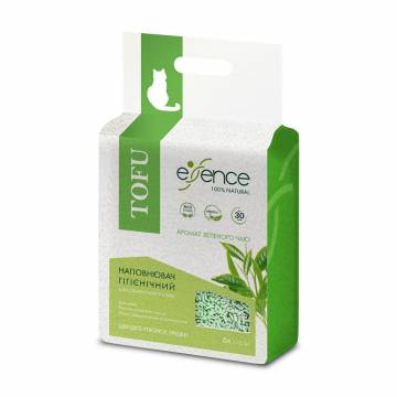 Наполнитель туалетов для кошек Essence Tofu, гранулы 2 мм, с ароматом зеленого чая, 2.5 кг Наполнитель туалетов для кошек Essence Tofu, гранулы 2 мм, с ароматом зеленого чая, 2.5 кг