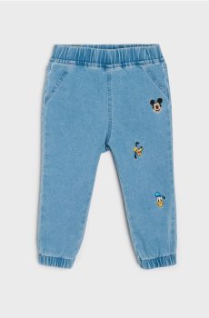 Джинси jogger з вишивкою Mickey and Donald - синій