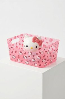 Пластиковий контейнер для зберігання Hello Kitty - рожевий