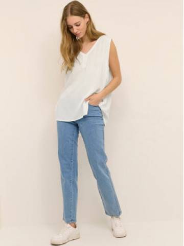 Kaffe Топ Amber 501035 Білий Regular Fit Kaffe Топ Amber 501035 Білий Regular Fit