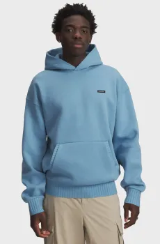 Мужское голубое худи UA Icon Heavy Rib Hdy Голубой M Under Armour 6008900-418