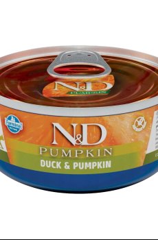 Беззерновой влажный корм для кошек Farmina N&D Pumpkin с тыквой и уткой, 70 г