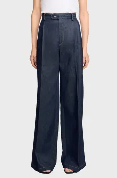 Женские темно-синие джинсы Синий 34 Sandro SFPPA01742_Deep blue