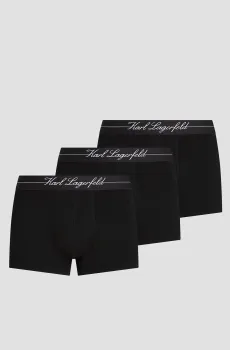 Мужские черные боксеры (3 шт) Черный S Karl Lagerfeld A1M47089;999