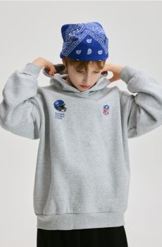 Reserved - Бавовняний світшот NFL - світло-сірий - 654HR-09M