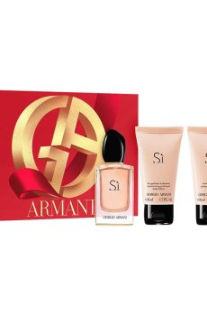 Парфюмированный набор женский Giorgio Armani Si (парфюмированная вода, 50 мл + гель для душа, 50 мл + лосьон для тела, 50 мл)